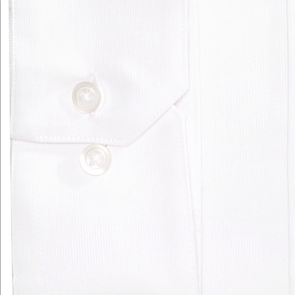 Men’s White Dress Shirt Alfani Regular/Classic Fit - Picture 2 of 7